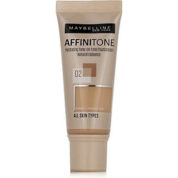 Maybelline Zjednocujúci make-up s HD pigmenty Affinitone Hydrating Tone-One-Tone Foundation 02 Light Porcelain 30 ml