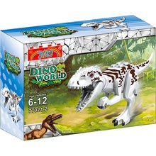 DINO WORLD Jurský park Tyrannosaurus Rex bílý kompatibilní 12cm