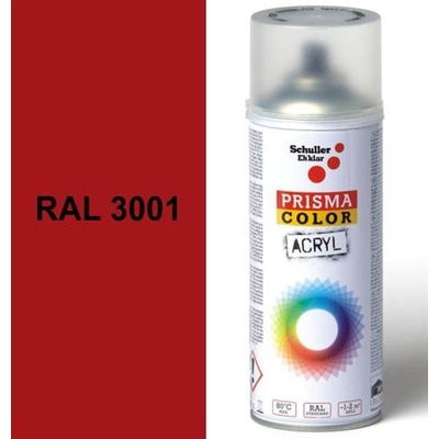 Schuller Ehklar Sprej signální červený lesklý 400ml, odstín RAL 3001 barva signální červená lesklá, , barvy ve spreji PRISMA COLOR 91021