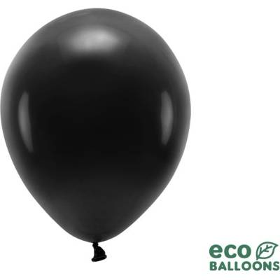 Party Deco ECO30P 010 10 Eko pastelové balóny 30cm Čierna