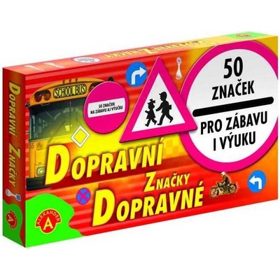 Dopravní značky, sada 50 nejznám. značek
