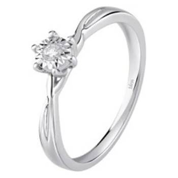 Bliss Диамантен пръстен от бяло злато Bliss 20088284 (20088284)