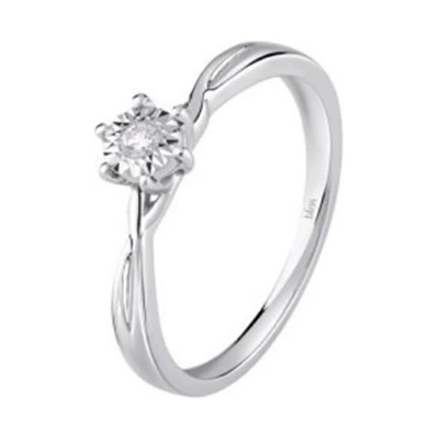 Bliss Диамантен пръстен от бяло злато Bliss 20088284 (20088284)