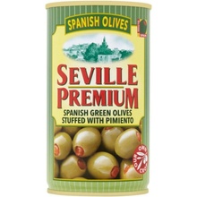 Seville premium Zelené olivy s papričkou 350 g