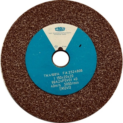 Tyrolit Brusný kotouč plochý 150 x 20 x 20 mm 99A24P5V40 T416814
