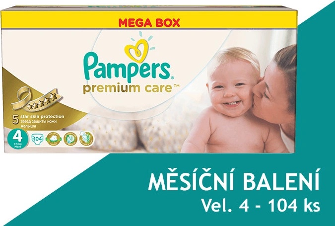 Pampers Premium Care 104 ks od 629 Kč