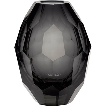Hübsch Ваза Hübsch с фасети сива (950505)