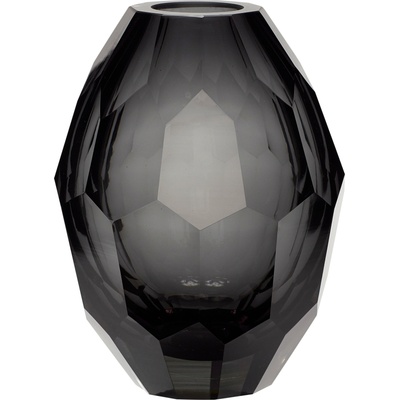 Hübsch Ваза Hübsch с фасети сива (950505)
