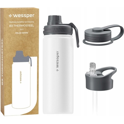 Wessper termoska B3 THERMOSTEEL 500 ml Polar white