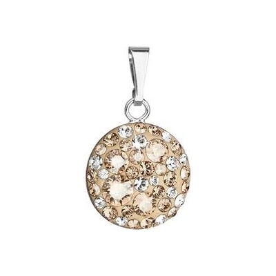 Evolution Group Stříbrný přívěšek s kameny Crystals from Swarovski® Gold 34225.5