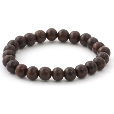 Agato Korálkový náramek z palisandrového dřeva MINK02 19 cm