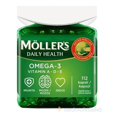 Moller's Omega 3 Daily Health vitamín A - D - E 112 kapsúl