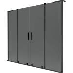 Mexen Velar L Duo двукрилен плъзгащ се екран за вана 170 x 150 см, графит, черен - 896-170-003-42-70 (896-170-003-42-70)