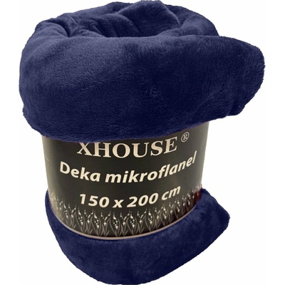 Bazyl cz Mikroflanelová deka Tmavě modrá 150x200