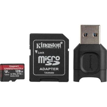 Kingston microSDXC Canvas React Plus 128GB C10/UHS-II/U3 MLPMR2/128GB/MKMS128GCRP