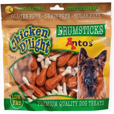 Antos Chicken D'light Drumsticks-Кучешко лакомство бутчета с пилешко месо 400 гр