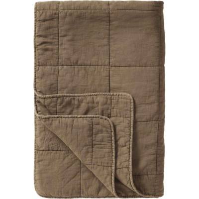 Ib Laursen Prešívaný prehoz Vintage Truffle 130 × 180 cm