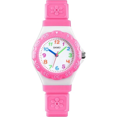 Skmei Детски часовник SKMEI Flower, Светло Розов, Различни цветове (SKMEI-1483-KIDS-LIGHT-PINK)