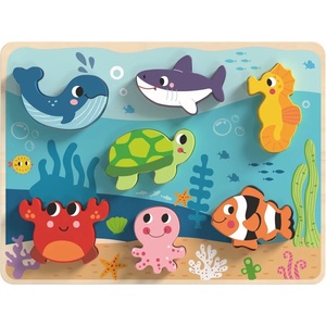Tooky Toy Дървен 3D пъзел Tooky toy - Морско дъно (TK265) - ozone