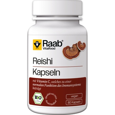 Raab Vitalfood Био Рейши капсули - 80 капсули