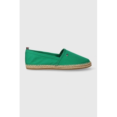 Tommy Hilfiger Basic Tommy Flat Espadrille FW0FW06497 Zelená