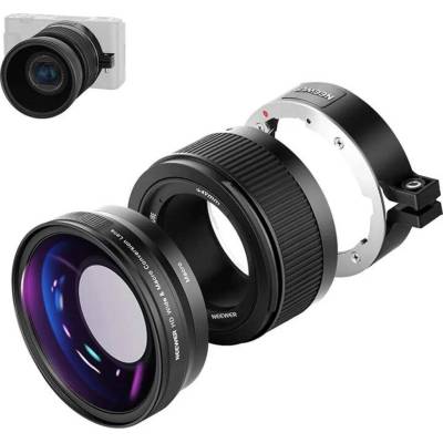 Neewer širokoúhlý objektiv pro Sony ZV1 (černý)