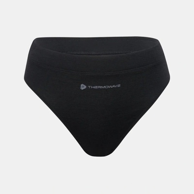 Dámske funkčné vysoké nohavičky MERINO LIFE Thermowave čierna