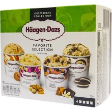 Häagen-Dazs Obľúbená kolekcia Mini Cups 4 x 95ml