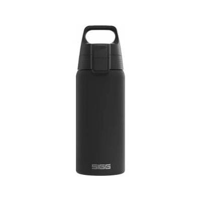SIGG - Insulated drinking bottle - Thermos bottle Shield Therm One Black - Carbonated drinks - Leak-proof - Dishwasher safe - BPA-free - 90% recycled stainless steel - Black - 0.5L - 6056.30