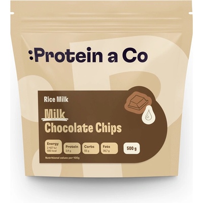 Protein & Co. Čokopecky Mliečna čokoláda s ryžovým mliekom vegan 0,5 kg