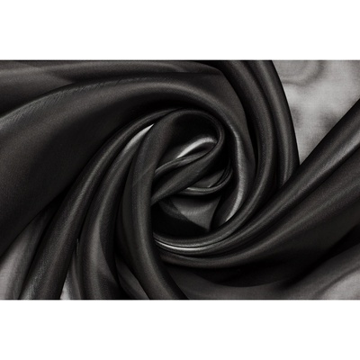 Organza s nylonem - Černá