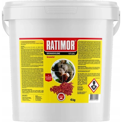 UNICHEM Ratimor plus granule bromadiolón 4 kg