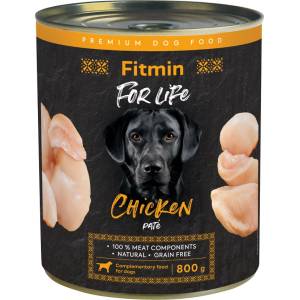 Dibaq Fitmin For Life Консервирано пилешко месо за кучета 800 g