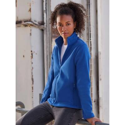Russell women's fleece with stand-up collar modrá