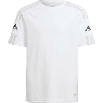 adidas Chlapčenský futbalový dres SQUAD 21 JSY Y biela sivá čierna
