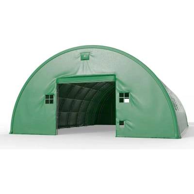 Gazelt Oboustranná stěna pro tunelovou halu v zeleném provedení 15 m PVC 900 g/m²