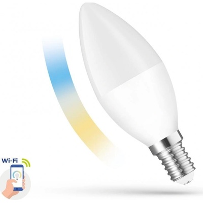 Spectrum LED Chytrá LED žárovka E14 5W 410lm WIFI teplá, denní, studená SMART