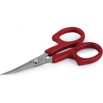 Nůžky PIN vyšívací délka 15 cm zahnuté Varianta: 2 (13 cm) červená, Balení: 1 ks 54578/136708/287755 – Zboží Dáma