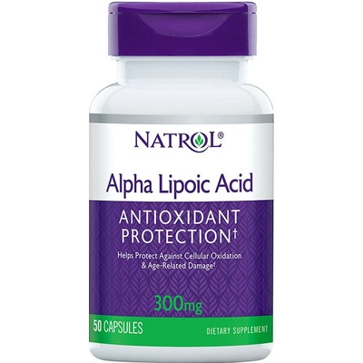 Natrol Kyselina alfa-lipoová 300 mg Kyselina alfa-lipoová 50 kapsúl