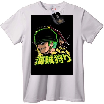 NOONEBRAND Тениска Аниме пиратски ловец - 2XL, Black