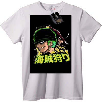 NOONEBRAND Тениска Аниме пиратски ловец - 2XL, Black