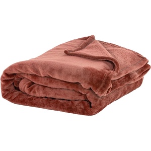 Tiseco Home Studio Одеяло от микроплюш в тухлен цвят 130x160 cm Cosy - Tiseco Home Studio (3227RUSSET)