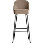 WOOOD Бежов кадифен бар стол (височина на седалката 79 cm) Vogue - WOOOD (800293-K)