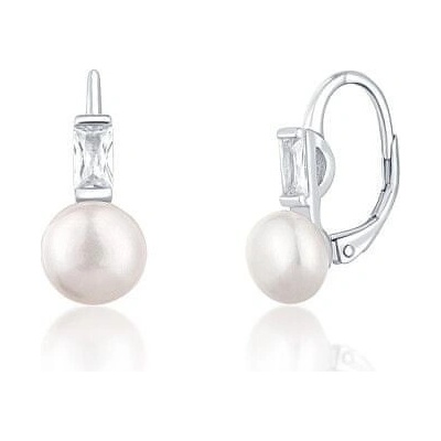 JwL Luxury Pearls pôvabné strieborné náušnice s pravými perlami JL0716