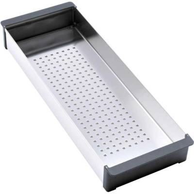 Odkapávací miska do velké komory dřezu FRANKE 112.0066.060, 156 mm x 417 mm, nerez / černý plast