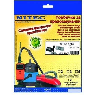 NITEK Торбички за прахосмукачки - код Т143 delonghi (Т143)