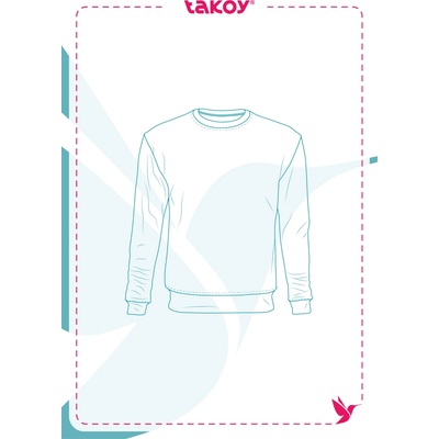 Takoy Elektronický PDF strih pánska mikina basic-M-XL