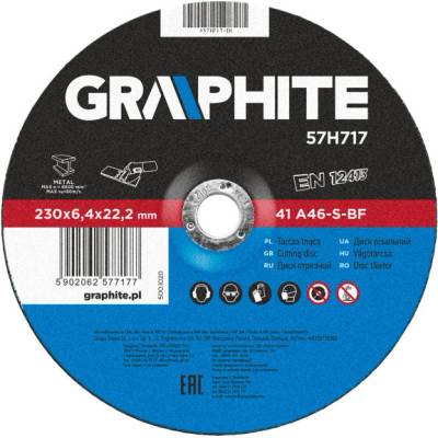 Graphite Kotouč brusný 230 x 6,4 x 22 mm 57H717