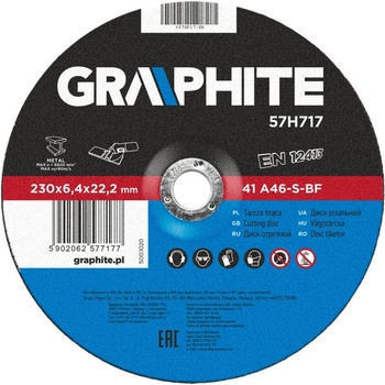 Graphite Kotouč brusný 230 x 6,4 x 22 mm 57H717