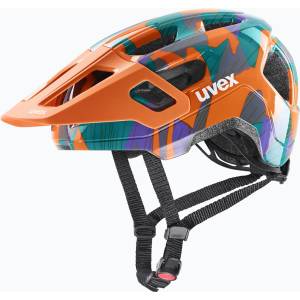 uvex Детска велосипедна каска UVEX React Jr papaya camo matt